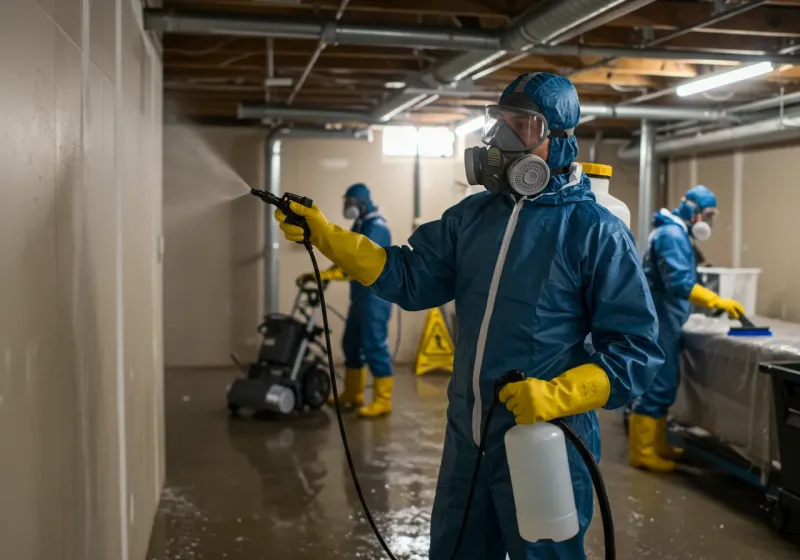 Basement Sanitization and Antimicrobial Treatment process in Schleicher County, TX